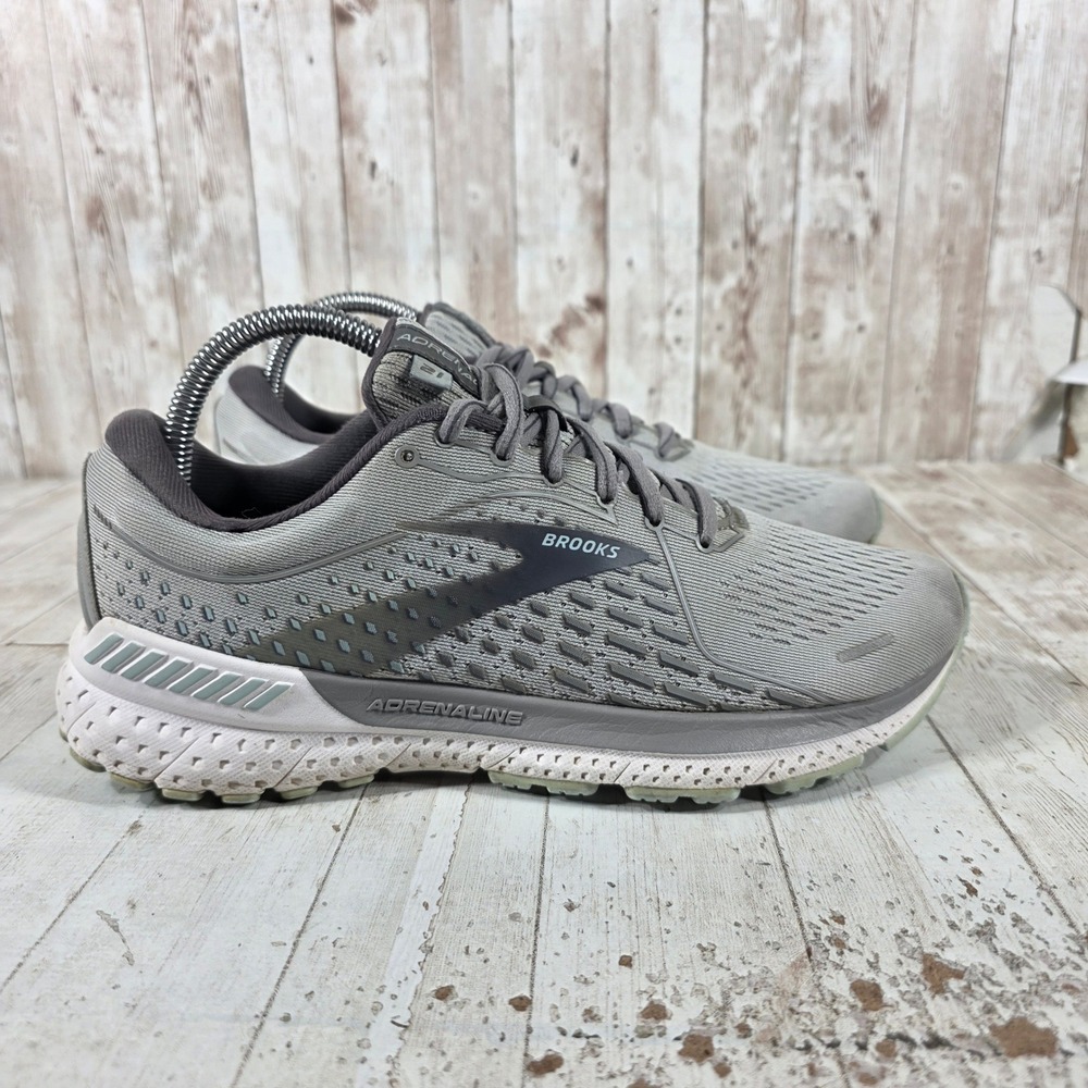 Brooks Adrenaline GTS 21 Womens Running Shoes Grey Black 1203291B001 Size 9